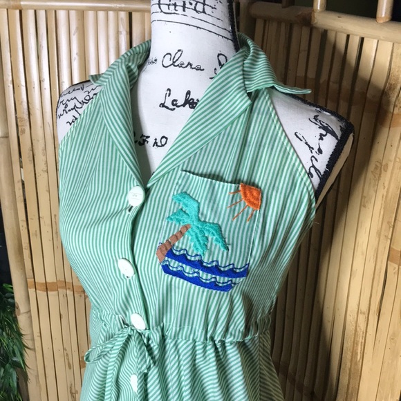 🏖Vintage cotton Sundress - Picture 3 of 5